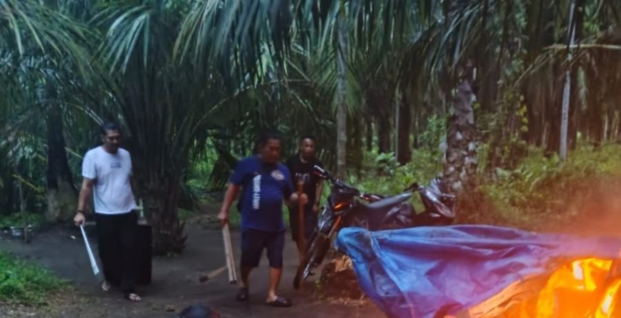 Polsek Kualuh Hulu GSN, Sasar Perkebunan di Gunting Saga dan Temukan 8 Bong dan 14 Plastik Klip