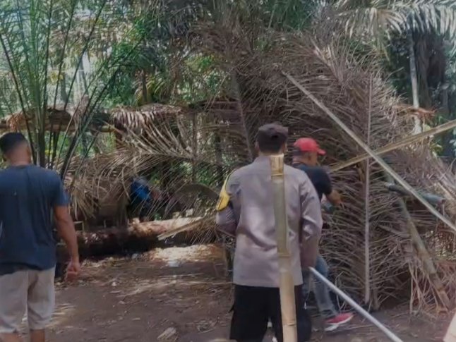 Polsek Sei Bingai Musnahkan Barak Narkoba di Namoterasi