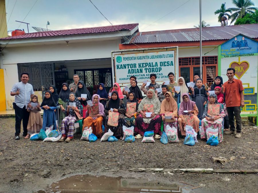 Program Ramadhan, PT Socfindo Kembali Santuni Anak Yatim dan Kaum Dhuafa di Desa Adiantorop
