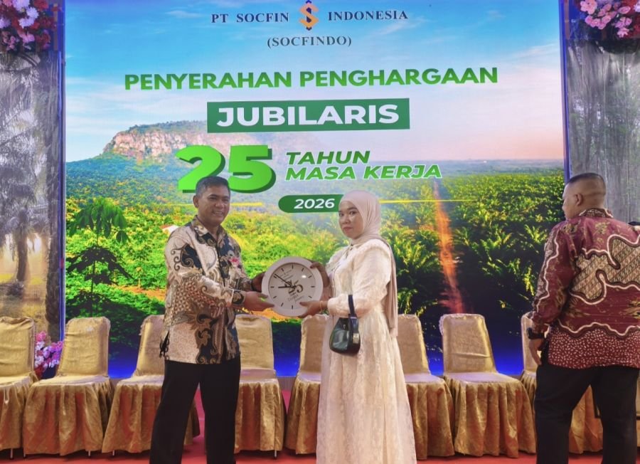 PT Socfindo Beri Penghargaan kepada 405 Karyawan yang Mengabdi Lebih dari 25 Tahun