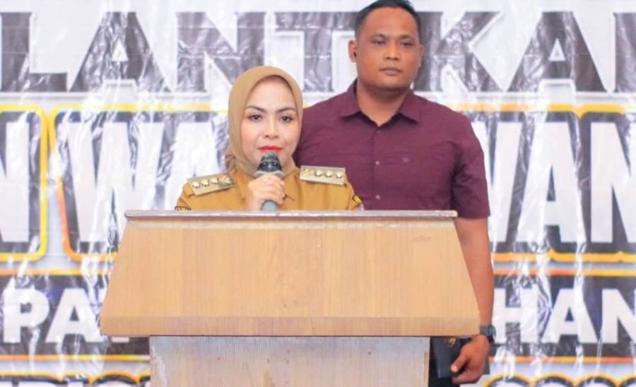 PWI Labuhanbatu Dilantik, Bupati Maya Hasmita Dorong Pers Kawal Pembangunan