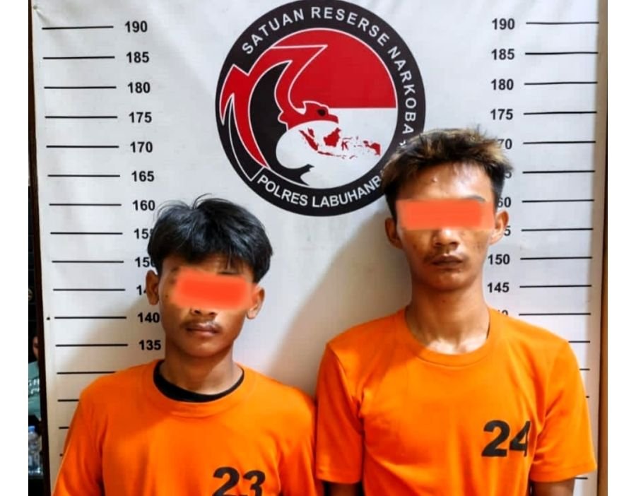 Satresnarkoba Polres Labuhanbatu Ringkus Dua Pria Diduga Pengedar Sabu di Bilah Hulu