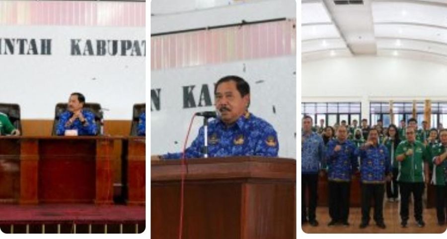 Sekda Hadiri Penarikan dan Pejemputan Mahasiswa KKNTR USU 2022 di Kabupaten Karo