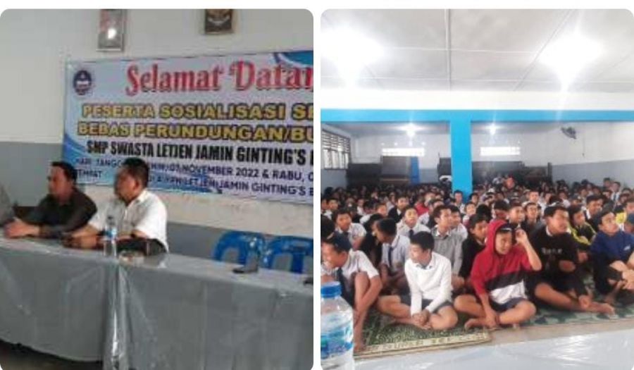 SMP Letjen Jamin Ginting's Gelar Sosialisasi Tentang Sekolah Bebas Perundungan/Bullying