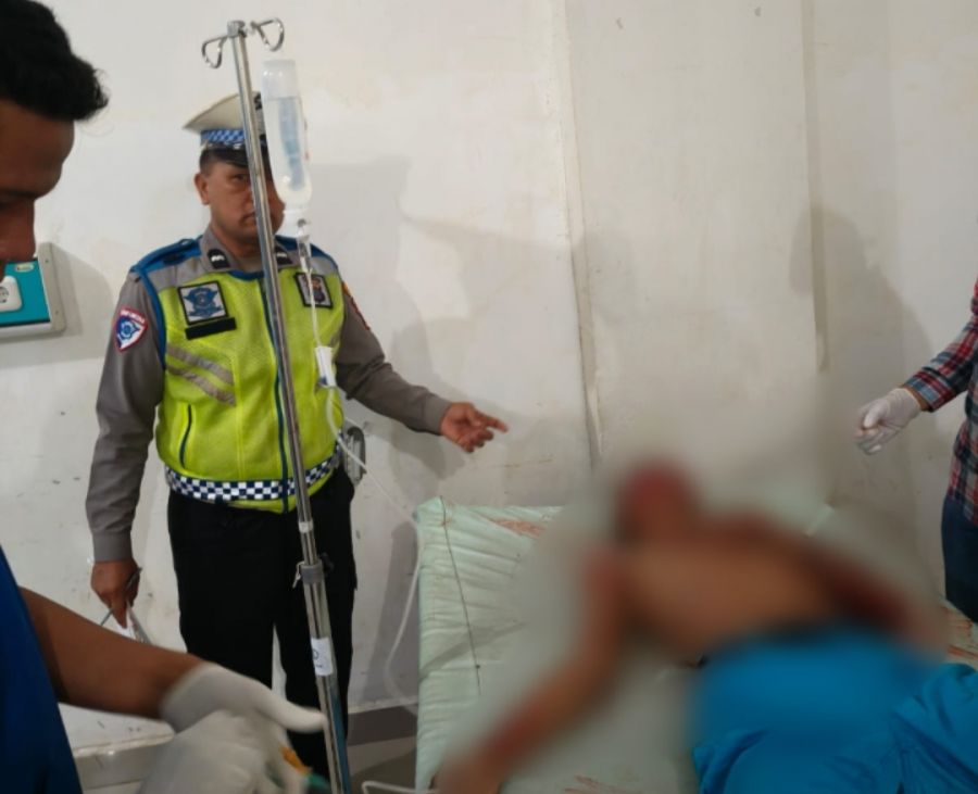 Tabrakan di Depan Kantor DPRD Labura, Kanit Lantas : Dua Remaja Alami Luka Berat