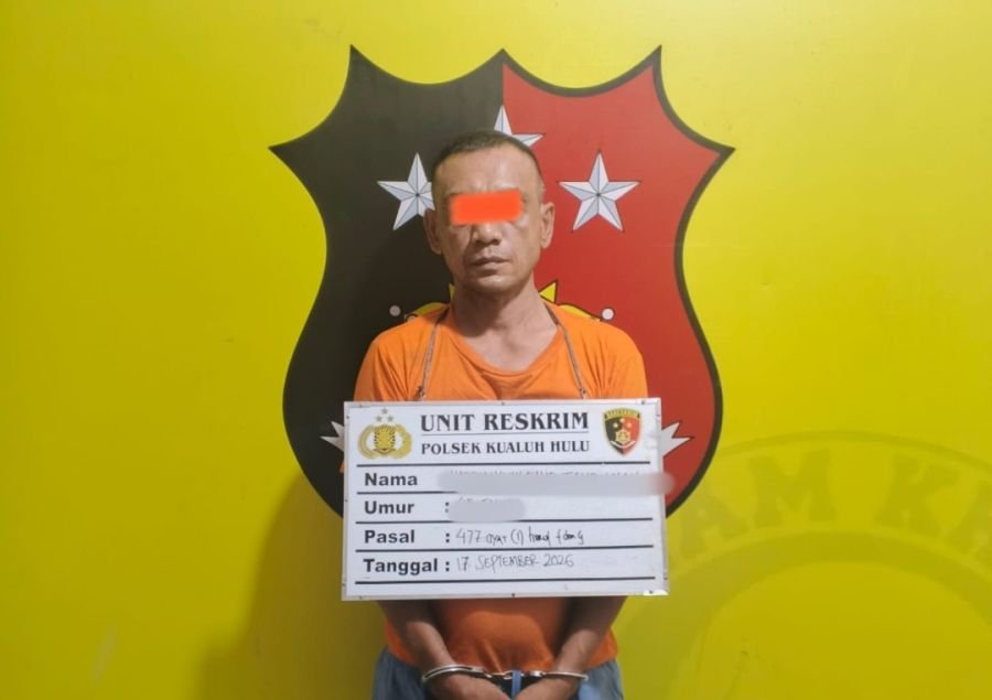 Terduga Pelaku HFT Ditangkap Unit Reskrim Polsek Kualuh Hulu Kasus Pencurian Kabel PT Telkomsel