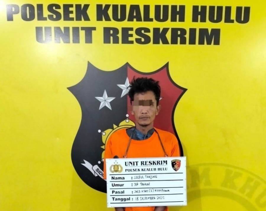 Tim Anti Bandit Polsek Kualuh Hulu Tangkap Pelaku Curat Berinisial ST, Tersangka  Ucok DPO