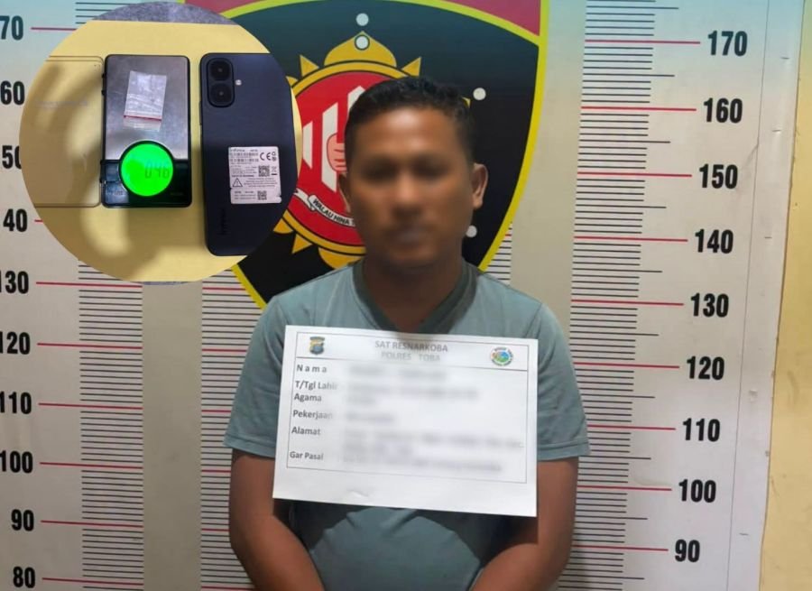 Tim Drugs Wolf Satres Narkoba Polres Toba Amankan Seorang Pria dengan Modus 