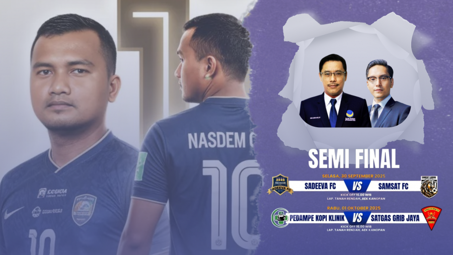 Turnamen Mini Soccer Ketua Nasdem Sumut Memasuki Babak Semifinal, Berikut Nama Tim dan Jadwalnya