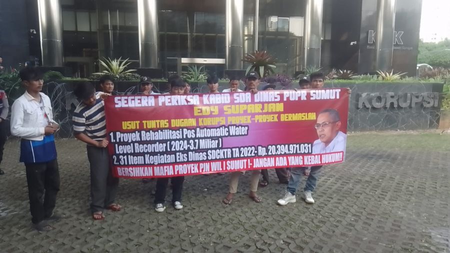 Unjuk Rasa, PRDB Desak KPK Periksa Edy Suparjan: Proyek SDA Sumut Sarat Dugaan Korupsi