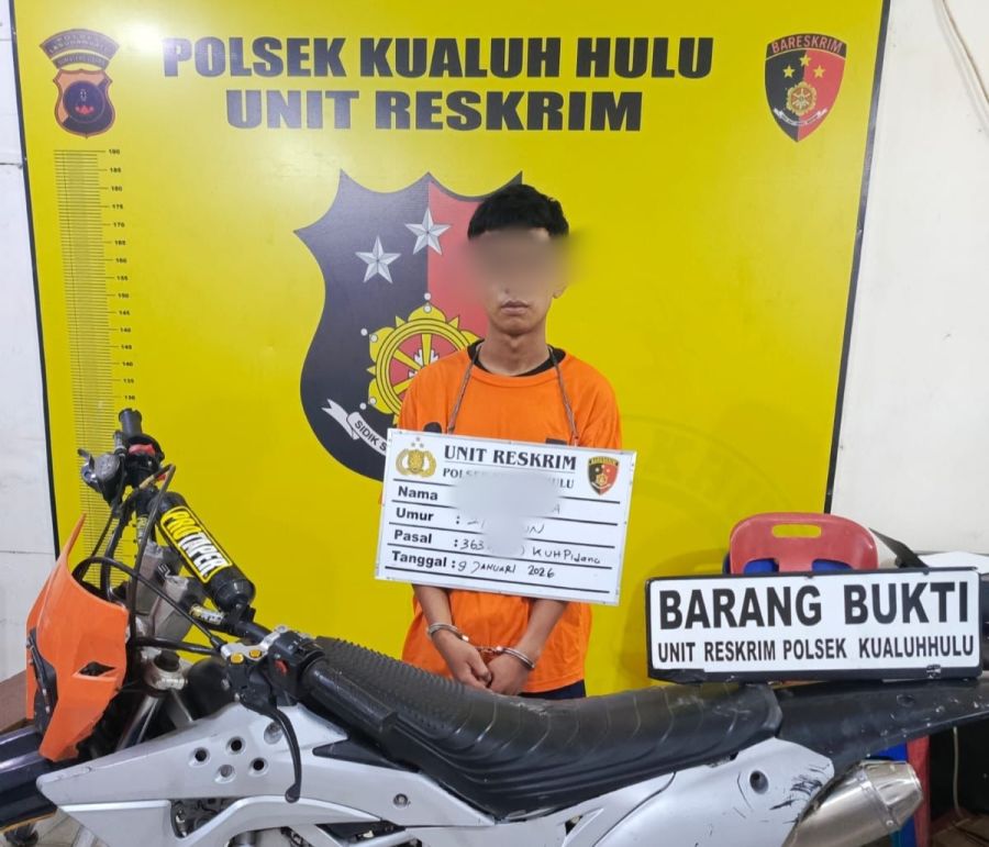 AP Pelaku Maling Motor di Mesjid Ditangkap Unit Reskrim Polsek Kualuh Hulu