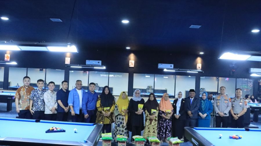 Viral Kapolres Labuhanbatu Bermain Biliar, Humas : Hadiri Bhakti Sosial dan Buka Grand Opening
