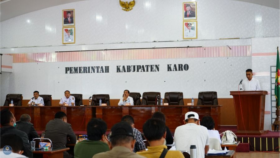 Wakil Bupati Karo Theopilus Ginting Hadiri Sosialisasi Pilkades Serentak 2022 Gelombang Pertama