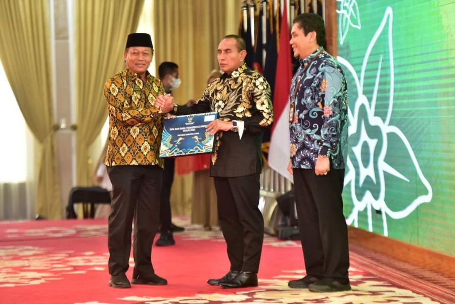 Walikota Tanjungbalai Waris Thalib Terima DIPA dan TKDD TA 2023