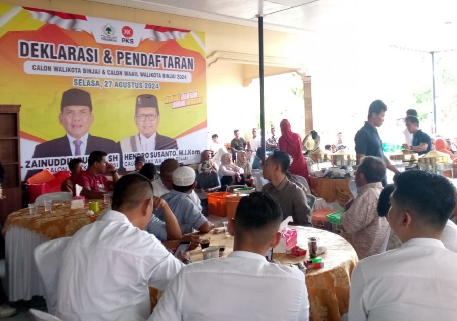 Zainuddin-Hendro Deklarasi Tampil di Pilkada Binjai