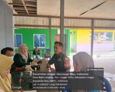 Babinsa Koramil 05/Daik Sosialisasikan Pendaftaran Perlinsos kepada Warga Lingga Timur