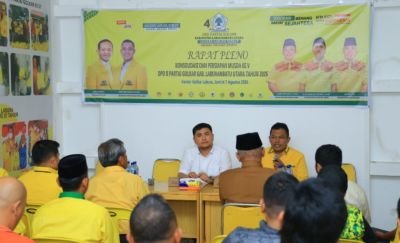 persiapan-musda-golkar-labura-gelar-rapat-pleno-ahmad-sipahutar-minta-hys-kembali-jadi-ketua