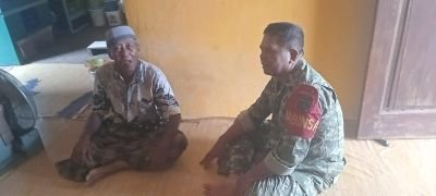 Silaturahmi Babinsa dengan Tokoh Masyarakat Desa Rejai